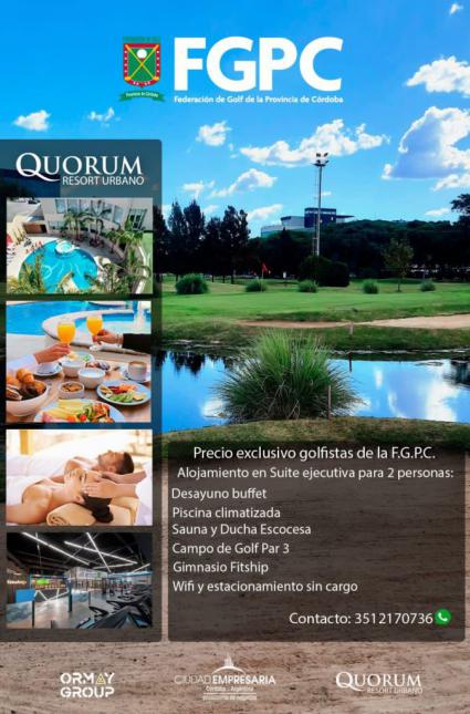 Beneficios para golfistas en el Quorum Resort Urbano
