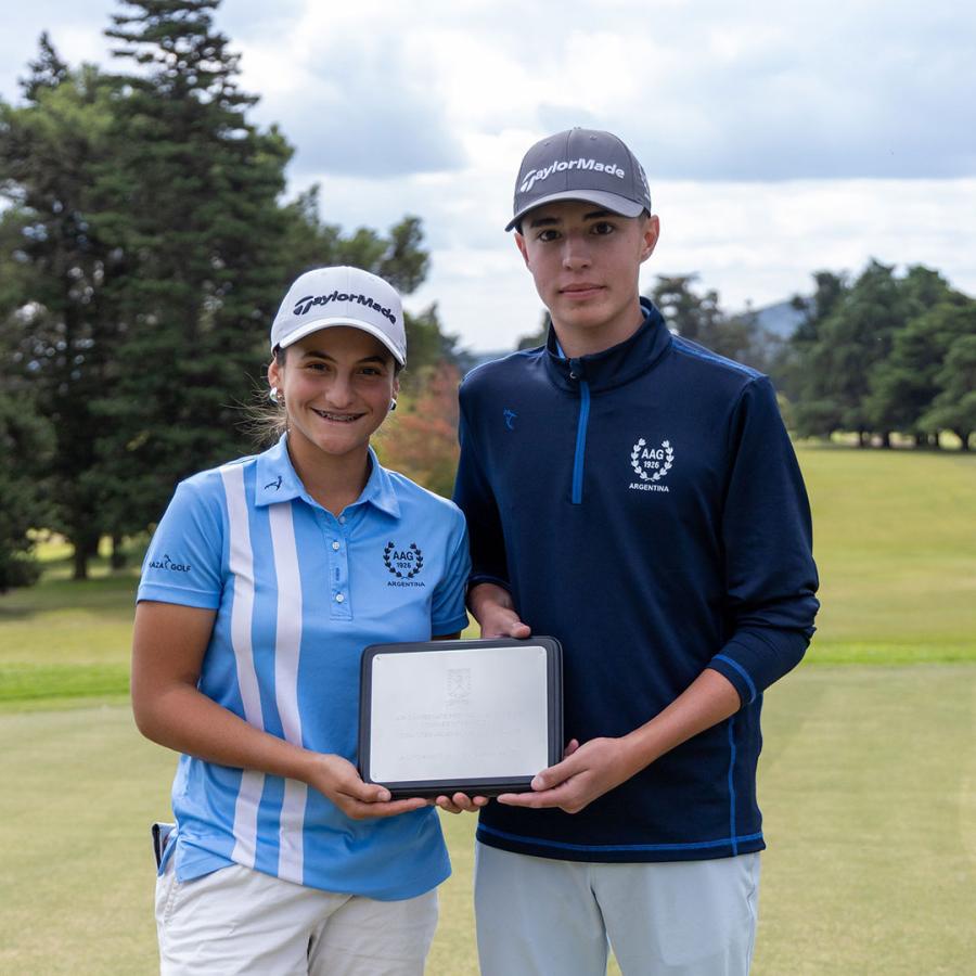 Ana Giuliano y Justo Rosales, de la FGPC, ganadores del 40° Campeonato Provincial de Menores y Torneo Internacional