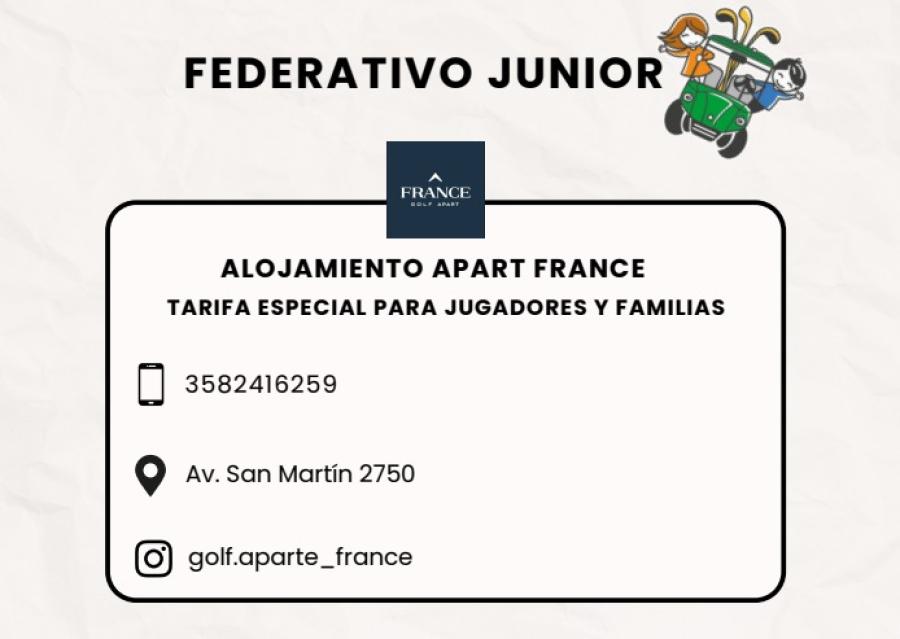 La séptima fecha del Federativo Junior viaja a Río Cuarto Golf Club - Resultados