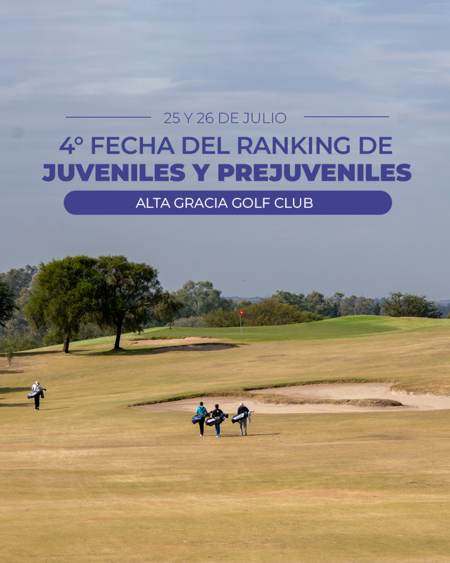Alta Gracia será sede de la 4° fecha del Ranking Provincial de Juveniles y Prejuveniles