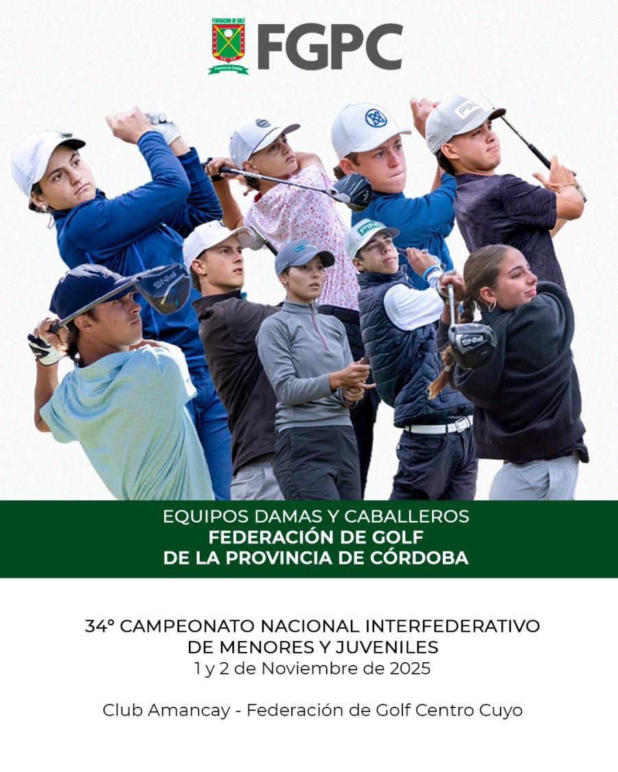 La FGPC dirá presente en el 34° Campeonato Nacional Interfederativo de Menores y Juveniles